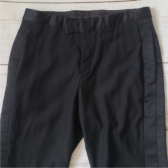 Men Gucci Black Tuxedo Dress Pants - Picture 1 of 12